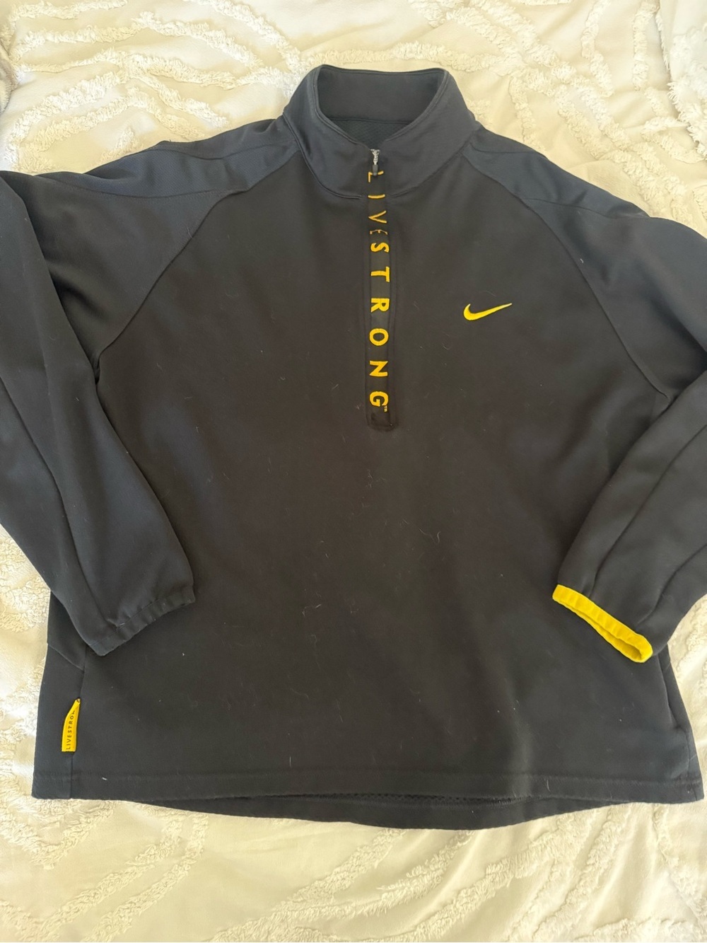 Nike Black & Yellow LIVESTRONG Quarter-Zip Pullover